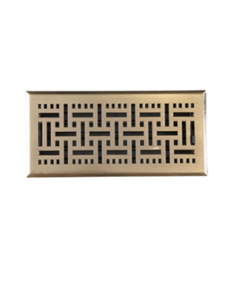 .4" X 10" STAINLESS STEEL AIR VENT BRASS COLOUR