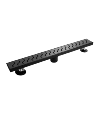 24" LINER SHOWER DRAIN BLACK