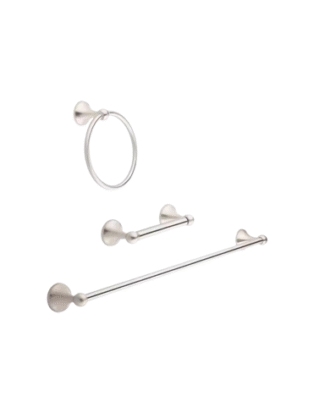 18” Towel Stand Set with Towel Holder CHROME FINISH