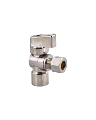 .1/2" SWEAT X 3/8" OD 1/4" TURN ANGLE BRASS MINI BALL VALVE