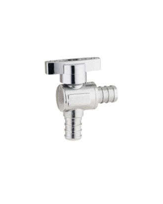 .1/2" PEX X 1/2" PEX ANGLE BRASS MINI BALL VALVE