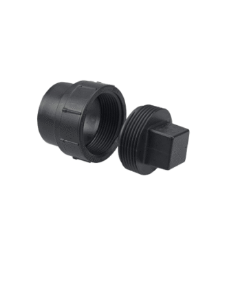 2" ABS CLEANOUT ADAPTAR WITH PLUG