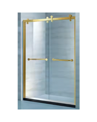 60″x72″ STAINLESS STEEL FRAME DOOR GOLD COLOUR