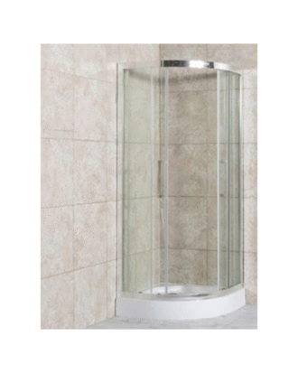 36"X36"X72" ROUND SHOWER DOOR WITH SHOWER BASE COMPLETE SET
