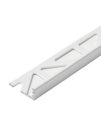 PLASTIC TILE EDGE TRIM WHITE COLOUR