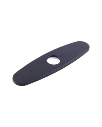 4-1/2" STAINLESS STEEL VANITY & BASIN FAUCET HOLE COVER BASE PLATE  BLACK FINISH