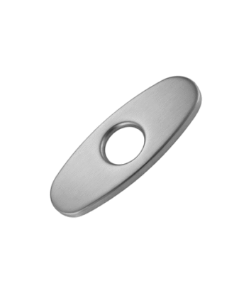 4-1/2"  STAINLESS STEEL VANITY & BASIN FAUCET HOLE COVER BASE PLATE BURSHED FINISH