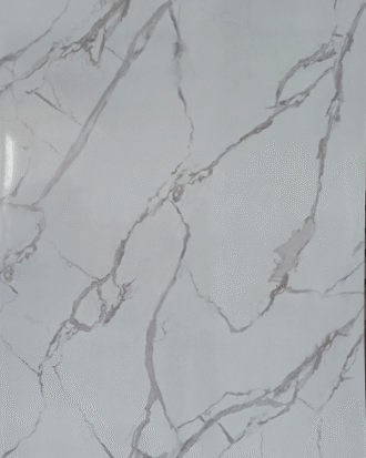 4'X8'  3mm White UPVC Wall Panel Marble FINISH