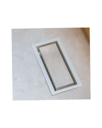 .3"x10" METAL TOP MOUNT ARIA VENT WHITE FINISH