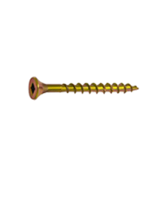 3” GOLD WOOD SCREW 100 PCS PER PACK