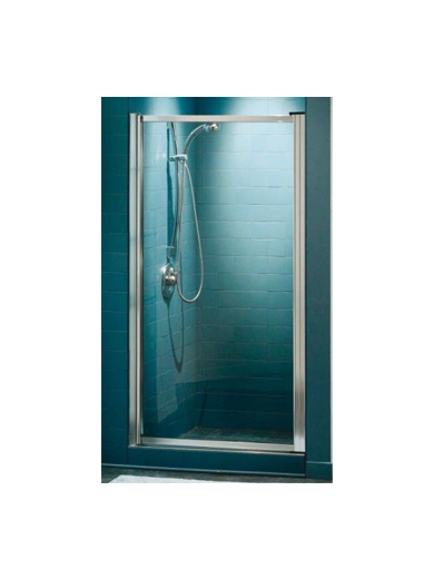 .ALUMINUM 36"X66" SINGLE STANDING SHOWER GLASS DOOR