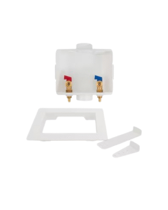 .1/2" PEX Washing Machine Outlet Box with 1/4" turn valve 1/2" PEX FIT CONNECTION