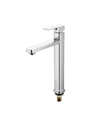 .VESSEL SINK FAUCET BURSHED FINISH, SINGLE HANDLE ONE HOLE STAINLESS STEEL MIXER
