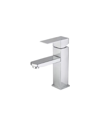 BASIN MIXER STAINLESS STEEL SINGLE HANDLE FAUCET CHROME FINISH