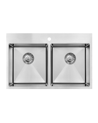 .KITCHEN SINK 31” X 22″ X 9″ SQUARE DOUBLE BOWL