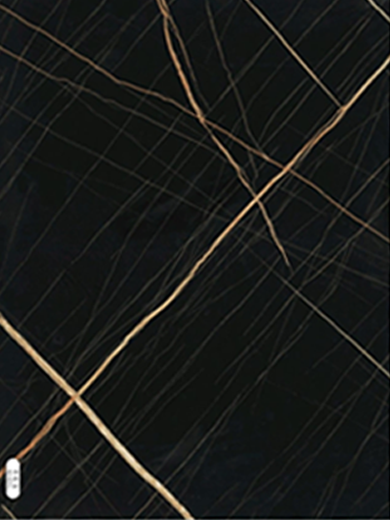 41"X95" 10mm UPVC Wall Panel BLACK GOLD FINISH