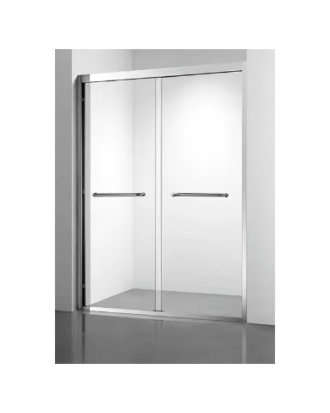 SOFT CLOSING 48"X72" GLASS SHOWER DOOR CHROME COLOR 8MM TEMPERED GLASS