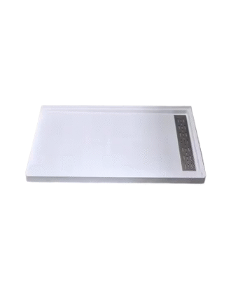 ACRYLIC SHOWER BASE 32″X60″ BURSHED LINEAR DRAIN