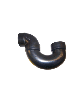 3" HUB X 3" HUB ABS P TRAP WITH SOLVENT WELD JOINT