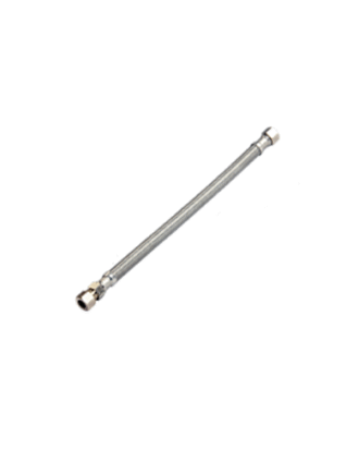 16" STAINLESS STEEL 3/8" OD COMPRESSION X 3/8" COMPRESSION BRAIDED FAUCET SUPPLY LINE (LEAD FREE)