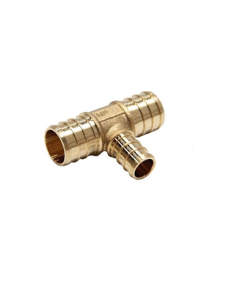 3/4″ PEX X 3/4″ PEX X 1/2″ PEX BRASS TEE