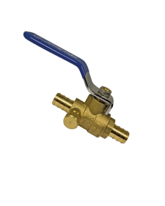 1/2″ PEX BALL VALVE WITH DRAIN