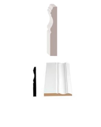 1/2" X 5-1/8" BASEBOARD PRIMED MDF COLONIAL PRICE PER RFT