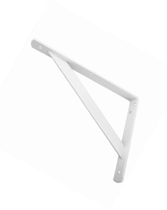12" SHELF BRACKET IN WHITE COLOUR