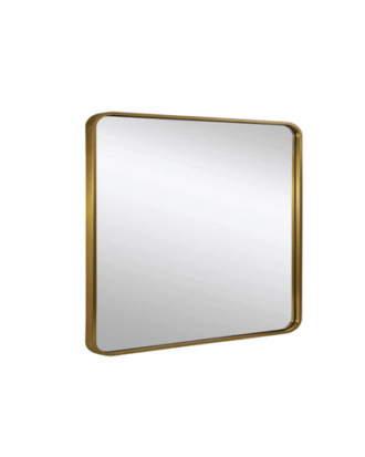 32"X32" METAL FRAMED HANGING WALL MIRROR WHITE COLOUR