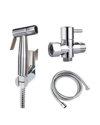 BIDET SET CHROME COLOR