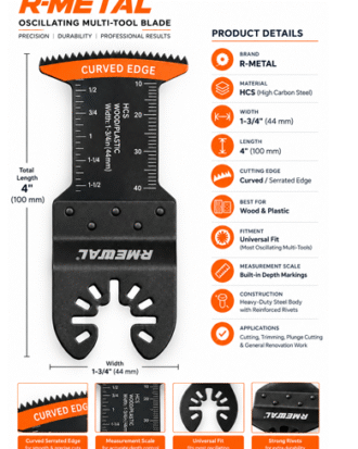 R-METAL Oscillating Multi-Tool Blade